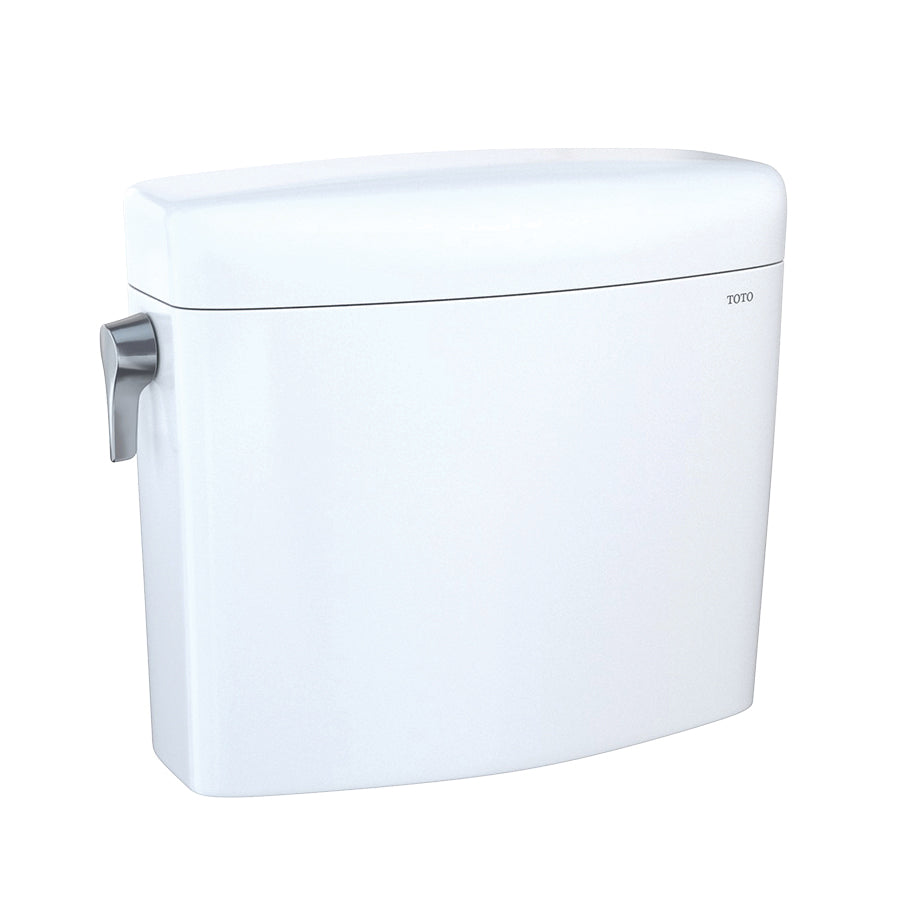Toto® ST436EMA#01 Cube Dual Flush Toilet Tank Only With WASHLET®+ Auto Flush Compatibility, Aquia® IV, 0.8/1.28 gpf, Left Hand Lever Flush, Cotton White