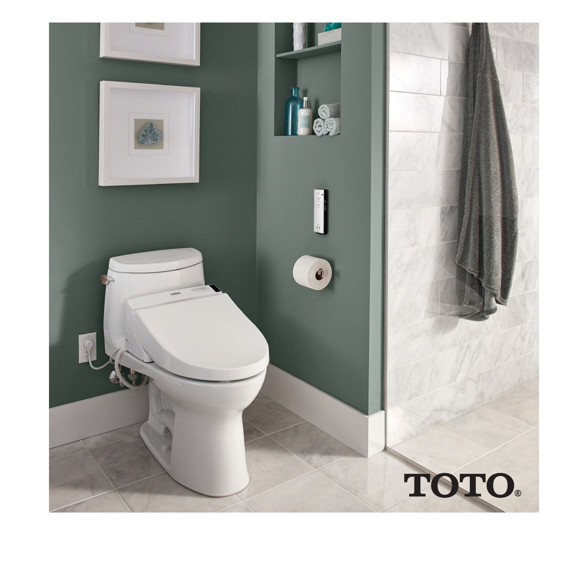 Washlet C200 - Electronic Bidet Toilet Seat - Round