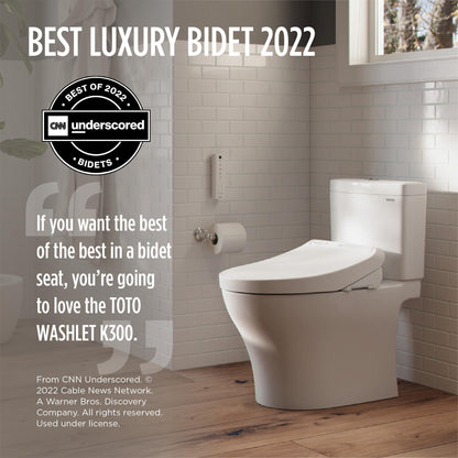 Washlet K300 - Electronic Bidet Toilet Seat - Elongated