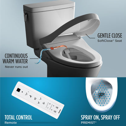 Washlet K300 - Electronic Bidet Toilet Seat - Elongated