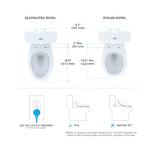 Washlet S550E - Electronic Bidet Toilet Seat - Elongated