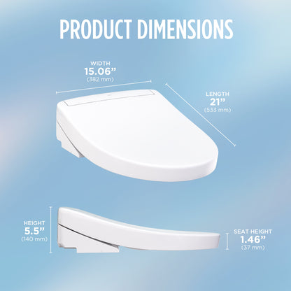 Washlet - Seat - Elongated - Cotton White