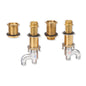 Toto® TB2F Tub Filler With Hand Shower Valve, 1/2 in NPSM Inlet, Brass Body, Import