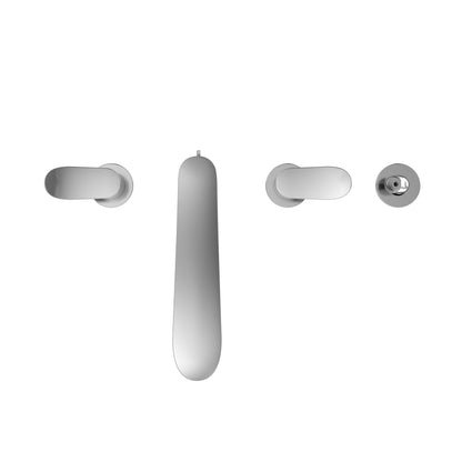 Go Series - Widespread Roman Tub Filler Trim - Solid