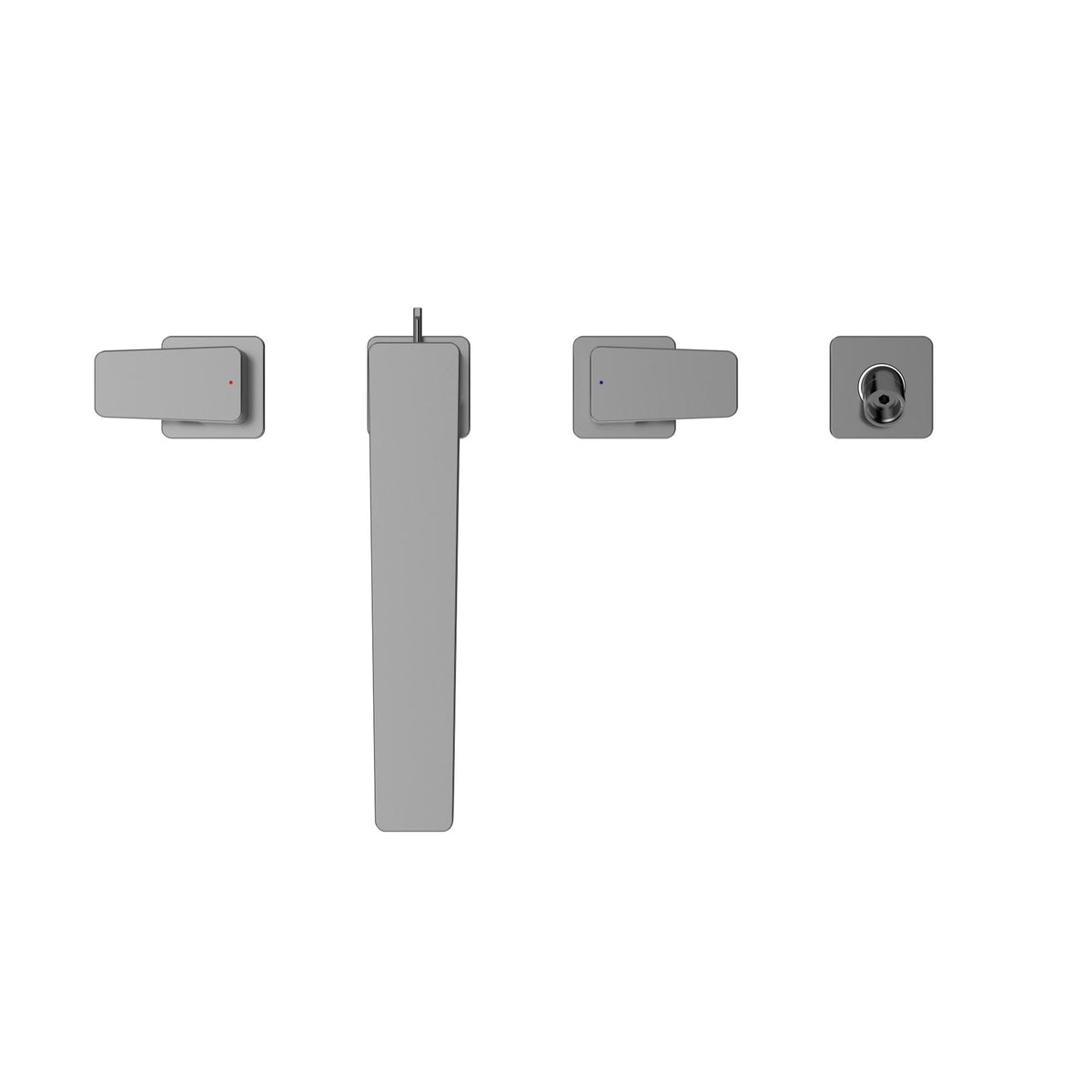 Ge - Widespread Roman Tub Filler Trim - 1/2" - Deck Mount