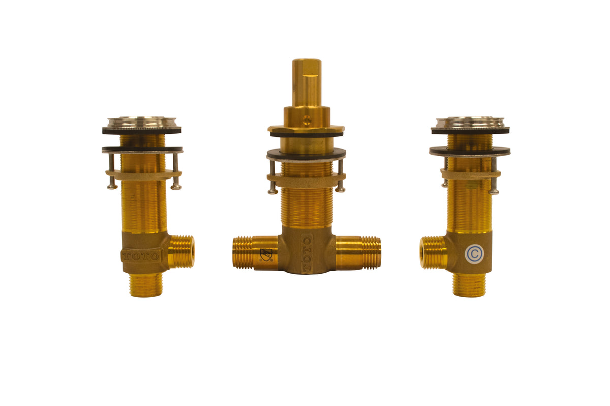 Toto® TBN02202U Rough-In Valve, 1/2 in NPSM Inlet, 20 to 80 psi Pressure, Brass Body, Import