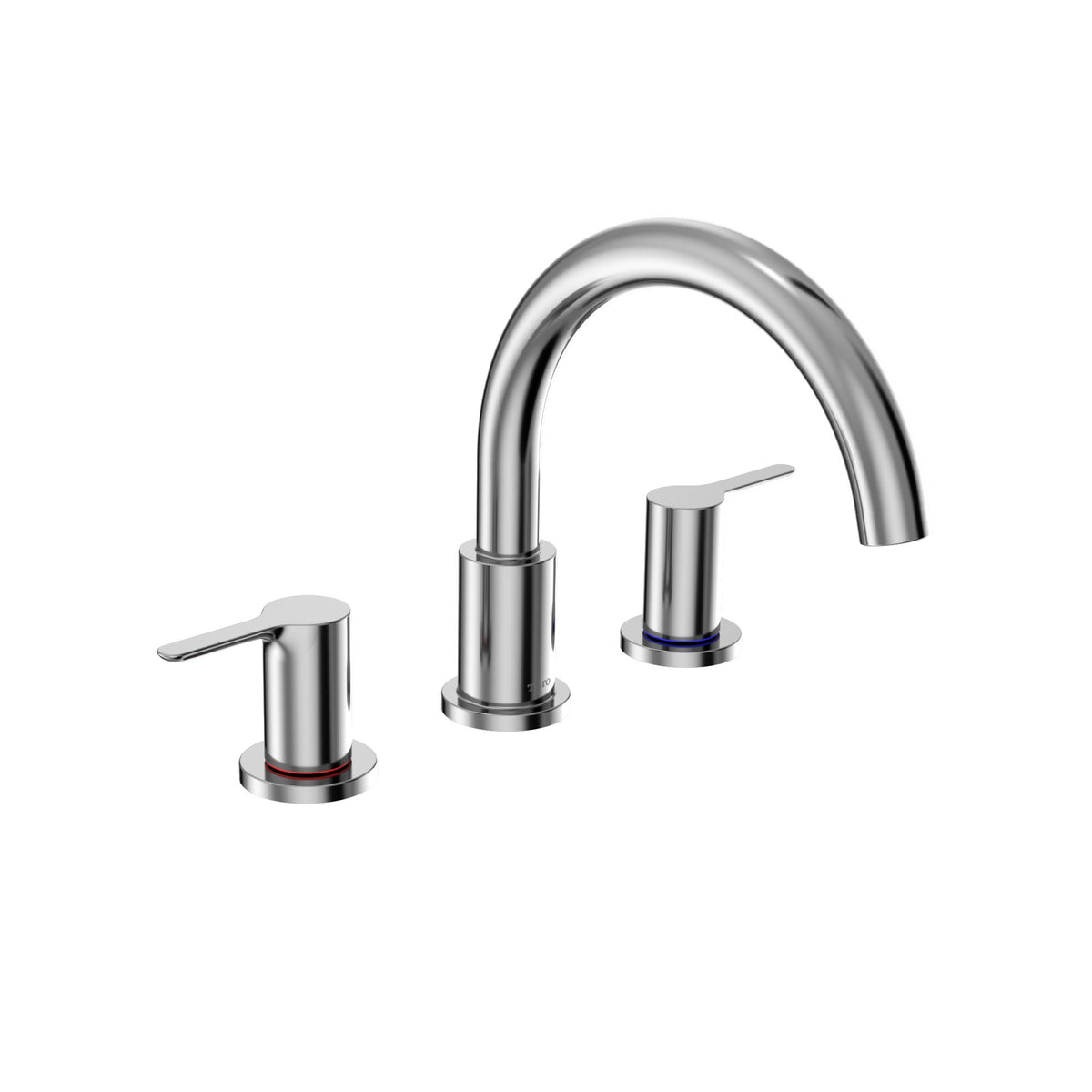 Toto® TBS01201U#CP Widespread Roman Tub Filler Trim, Residential, Polished Chrome, 2 Handles, Function: Traditional, Import