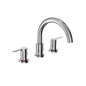 Toto® TBS01201U#CP Widespread Roman Tub Filler Trim, Residential, Polished Chrome, 2 Handles, Function: Traditional, Import