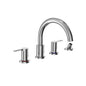 Toto® TBS01202U#CP Widespread Roman Tub Filler Trim, Residential, Polished Chrome, 2 Handles, Function: Traditional, Import