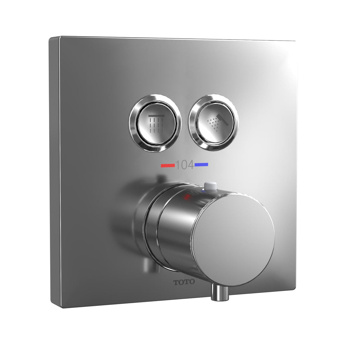 2-Function Square Shower Trim - Wall Mount - Solid