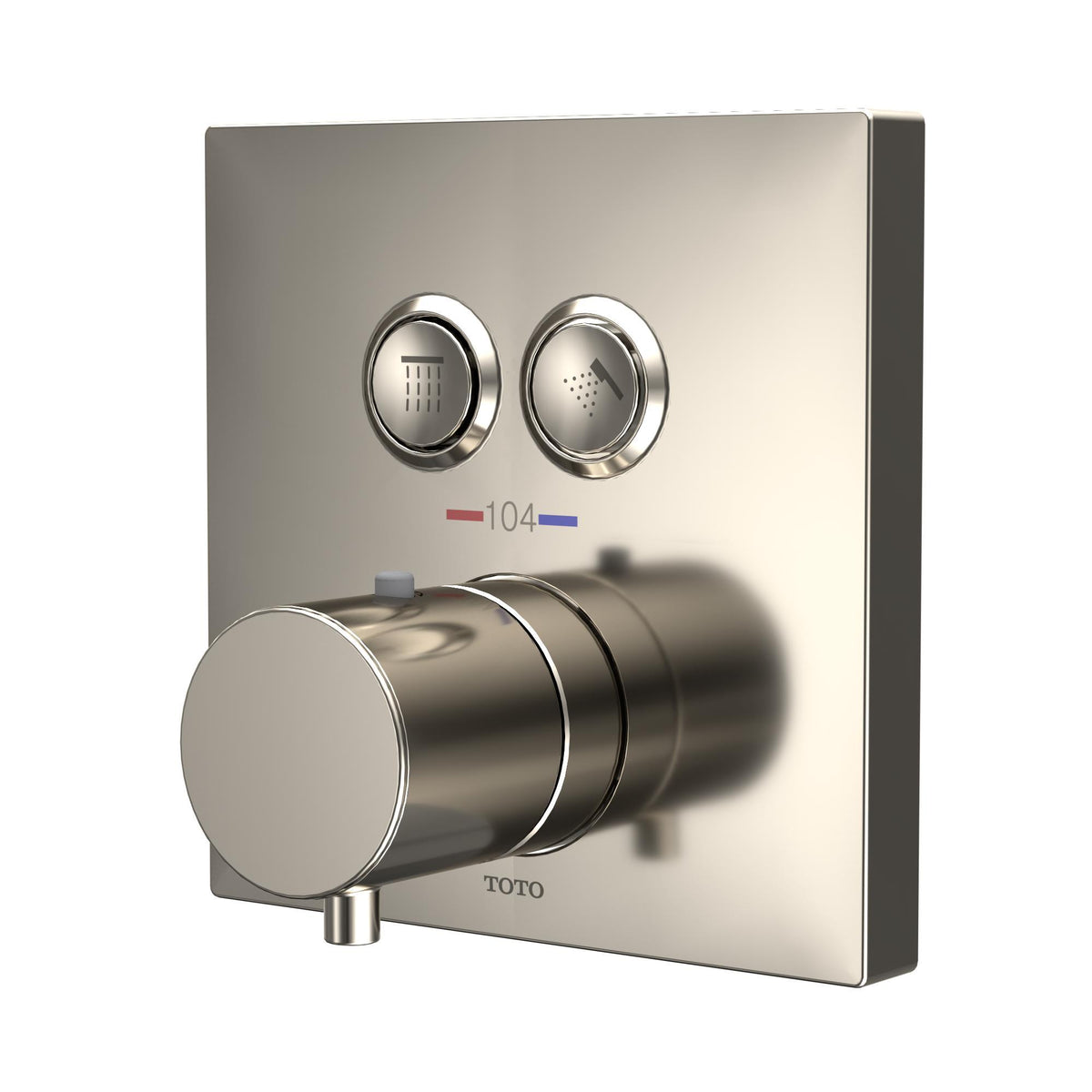 2-Function Square Shower Trim - Wall Mount - Solid