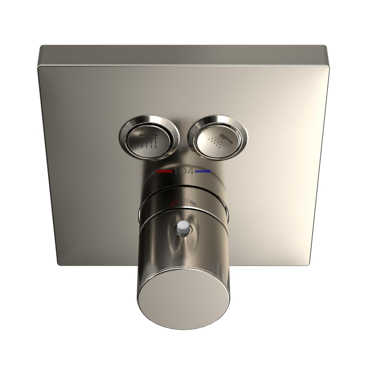 2-Function Square Shower Trim - Wall Mount - Solid