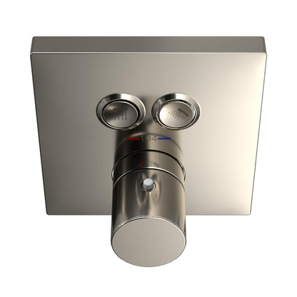 2-Function Square Shower Trim - Wall Mount - Solid