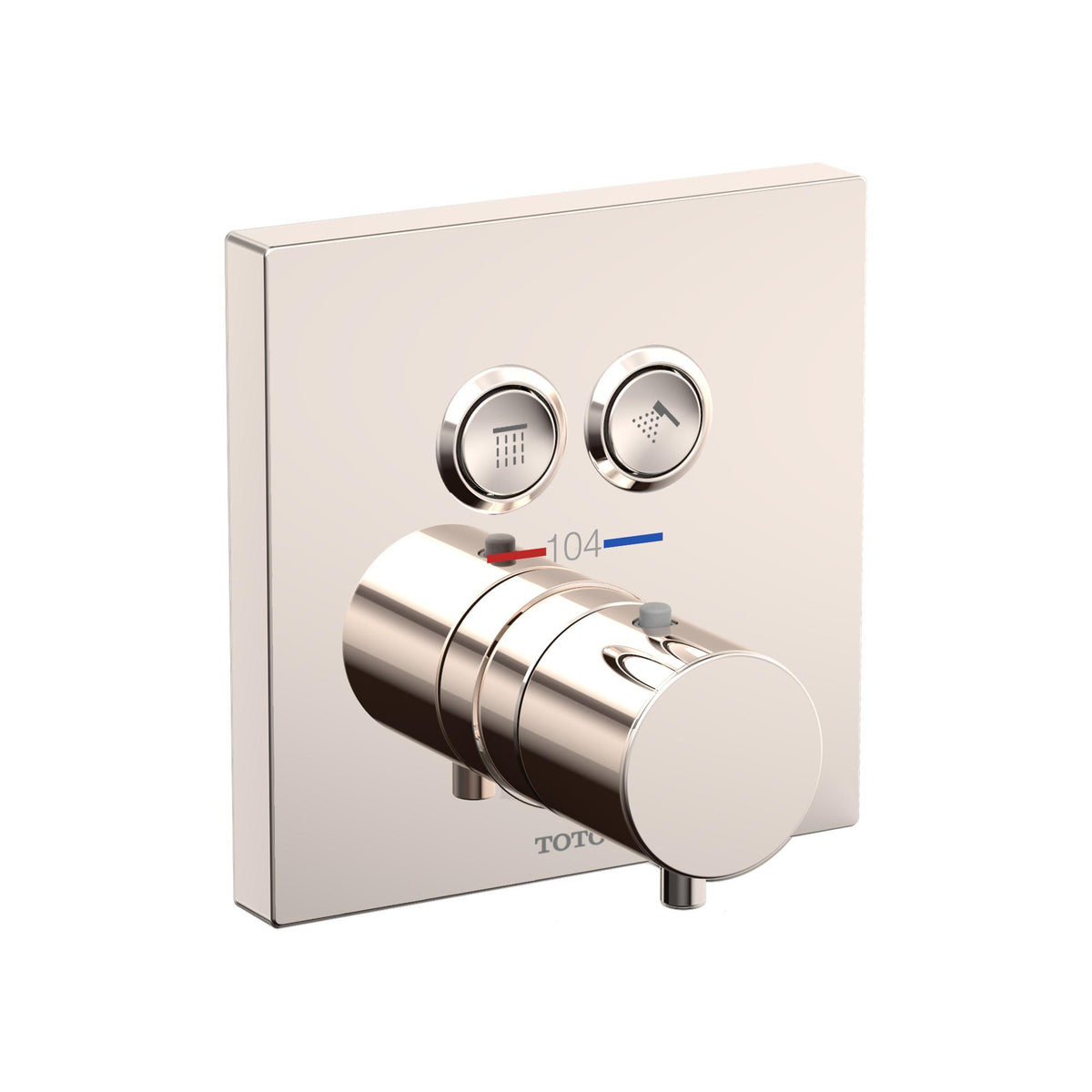 2-Function Square Shower Trim - Wall Mount - Solid