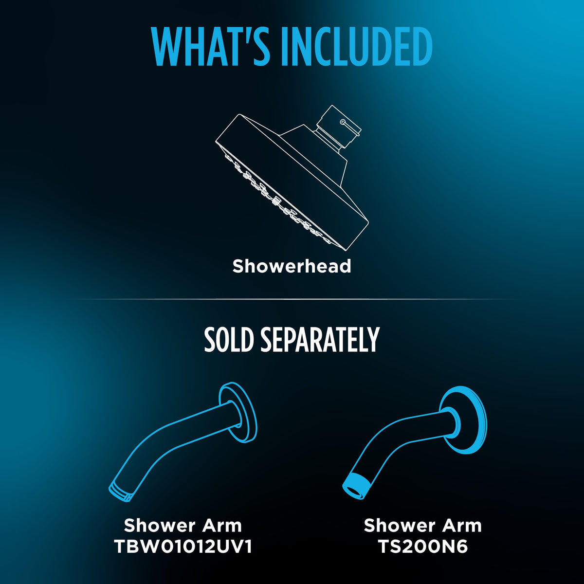 Modern - L Series Multi-Function Showerhead - Shower Arm
