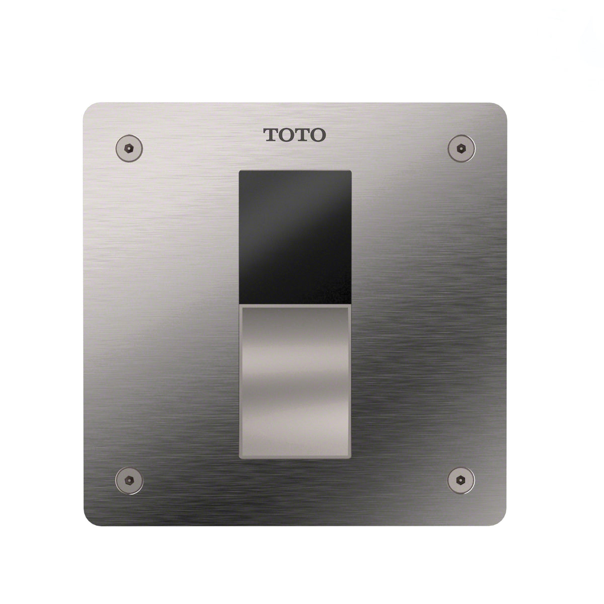 Toto® TET3UA32#SS Ultra High-Efficiency Toilet Flush Valve With 4 x 4 in Cover Plate, EcoPower®, 1.0 gpf Flush Rate, 1 in NPT Inlet, 1-1/2 in Spud, 35 to 125 psi Pressure, Stainless Steel, Import