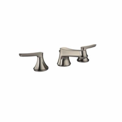 Toto® Widespread Lavatory Faucet, Wyeth™, Residential, 1.5 gpm Flow Rate, 2-7/16 in H Spout, 6 to 12 in Center, 2 Handles, Pop-Up Drain