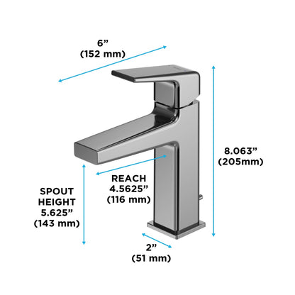 Gb - Bathroom Sink Faucet - Deck Mount - 1.2 GPM
