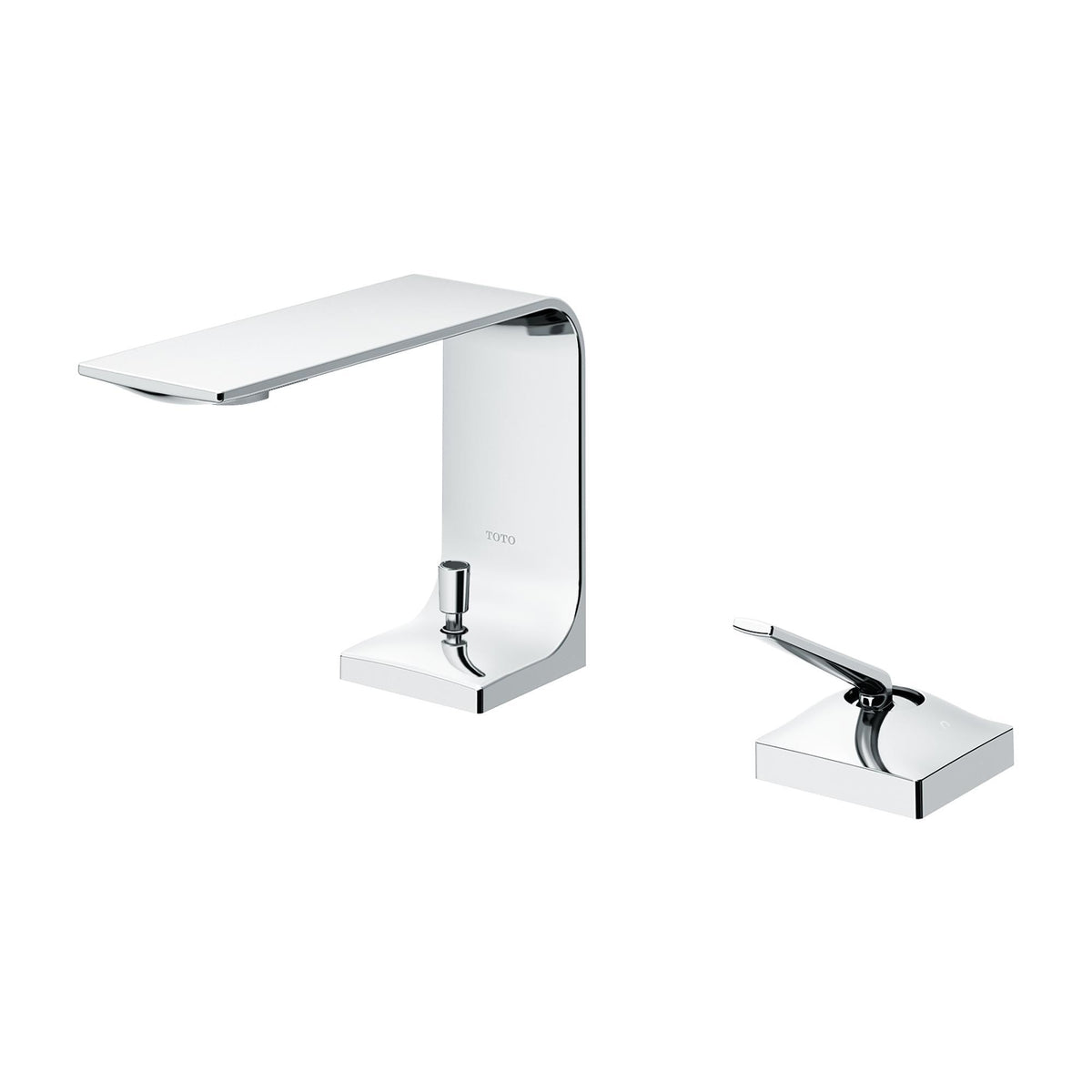 Toto® TLP02301U#CP ZL Series Faucet With COMFORT GLIDE® Technology, Commercial/Residential, 1.2 gpf Flow Rate, 4-1/16 in H Spout, 1 Handle, Pop-Up Drain, 2 Faucet Holes, Polished Chrome