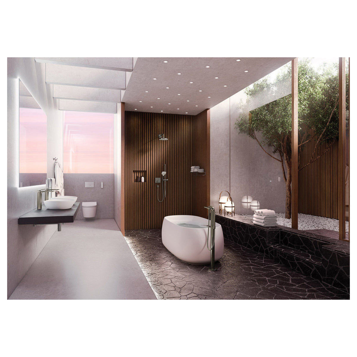 Za - Bathroom Sink Faucet - Deck Mount - 1.2 GPM