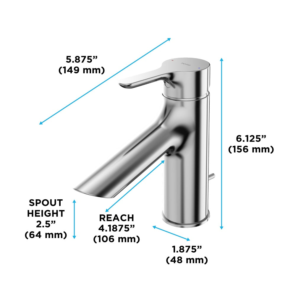 Bathroom Sink Faucet - Polished Chrome - Deck Mount