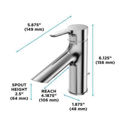 Bathroom Sink Faucet - Polished Chrome - Deck Mount