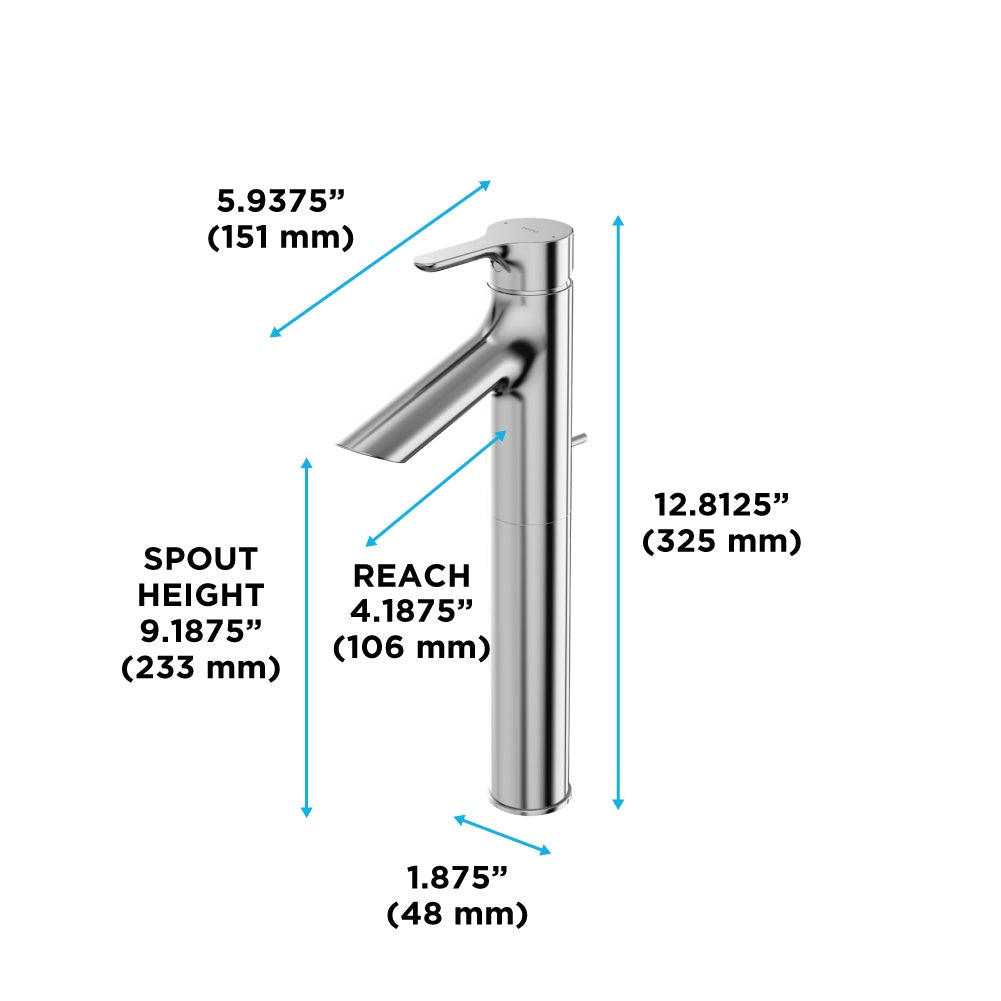 lb Series - Vessel Bathroom Sink Faucet - Deck Mount
