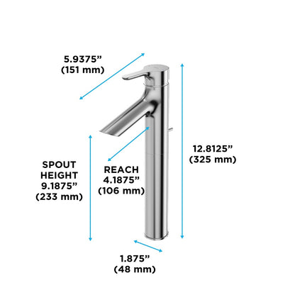 lb Series - Vessel Bathroom Sink Faucet - Deck Mount