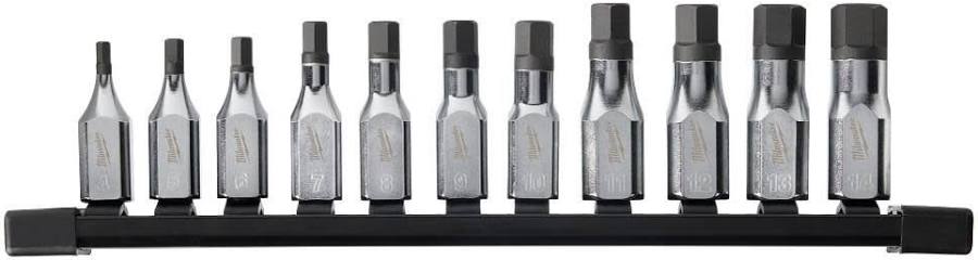 11pc 3/8" Drive Hex Bit Socket Set - Metric