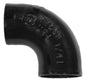 2" Cast Iron 1/4 Bend - No-Hub