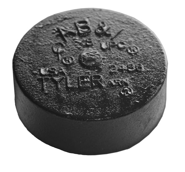8" Blind Plug - Cast Iron - No-Hub