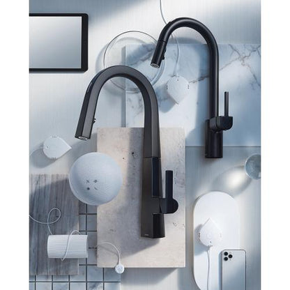 Align - Pull-Down Kitchen Faucet - Matte Black - Deck Mount