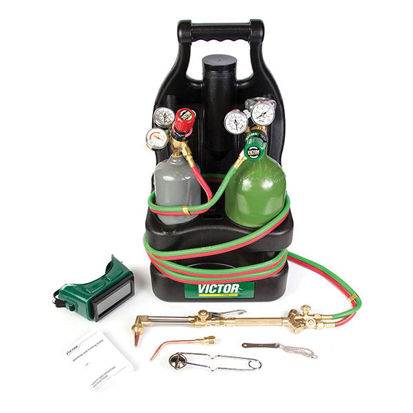 Victor® by ESAB® 0384-0947 G150 Portable Gas Welding Outfit Tote, CA 1260, 103-01FP, R150-200/R150-540, 0-W-J, 2-W-J
