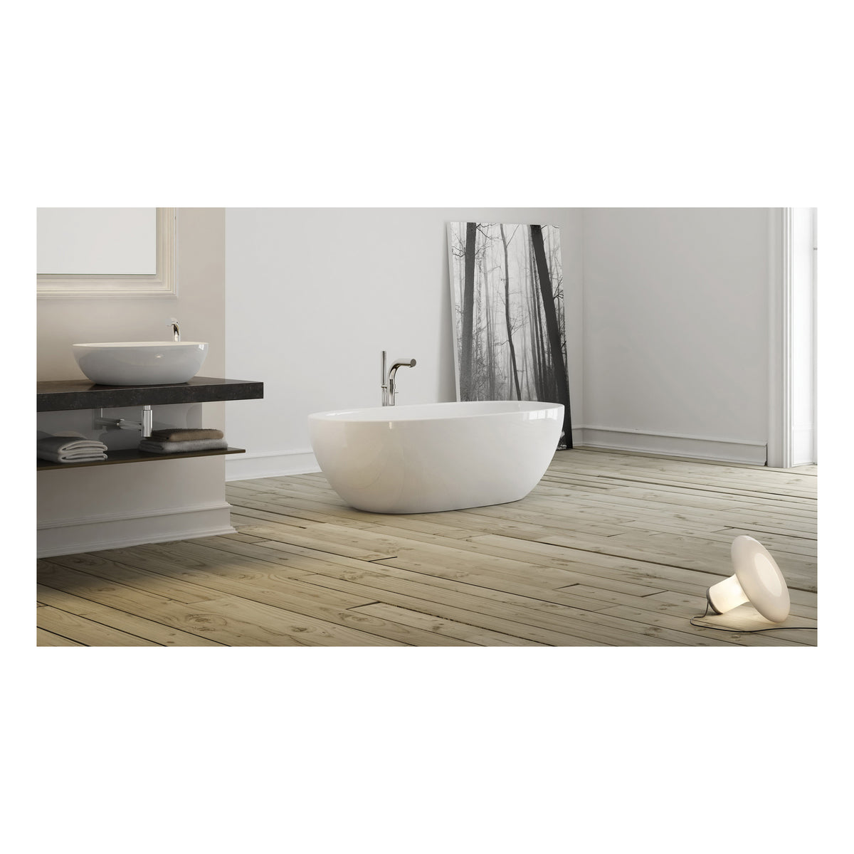 Barcelona - Contemporary Double-Ended Bathtub - Freestanding