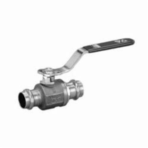 ProPress® 22078 Ball Valve With Lock Handle, 2 in Nominal, Press End Style, Bronze Body, Full Port, EPDM Softgoods