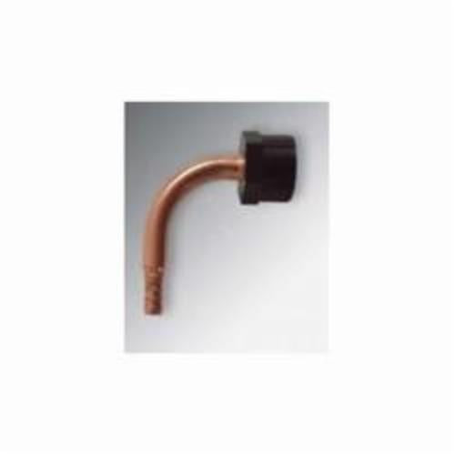 Viega 44203 PureFlow® Model V5078 90 deg Elbow, 3/8 x 1/2 in Nominal, PEX Crimp™ x Closet End Style, Copper