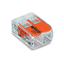 WAGO 221-412 Compact Splicing Connector With Operating Lever, 450 V AC, 32 A, 2 Poles