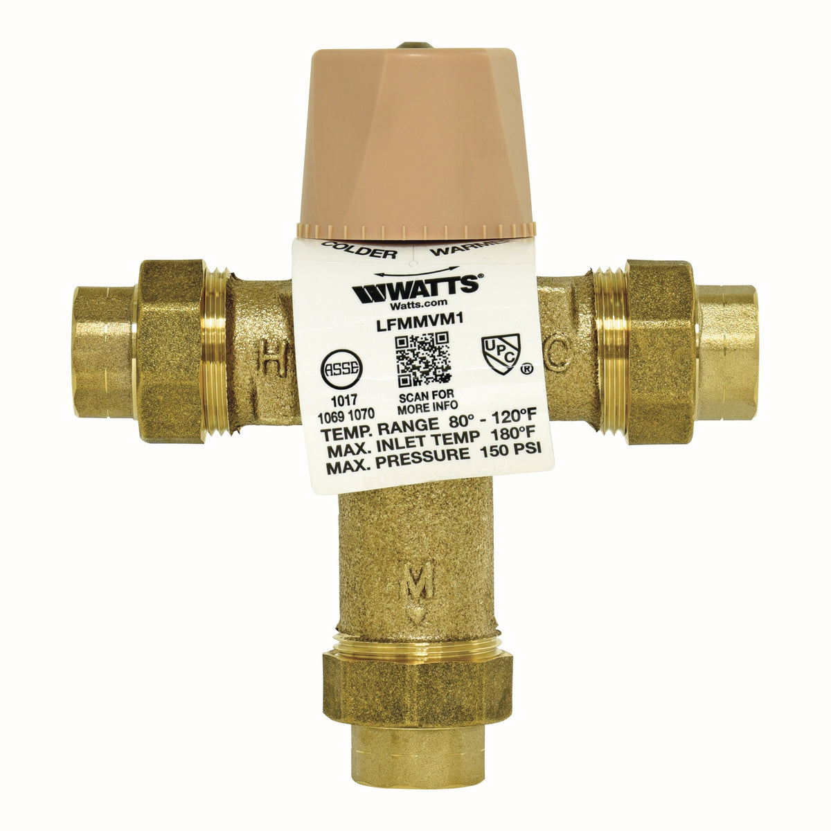 Lfmmv Thermostatic Mixing Valve - Threaded Union