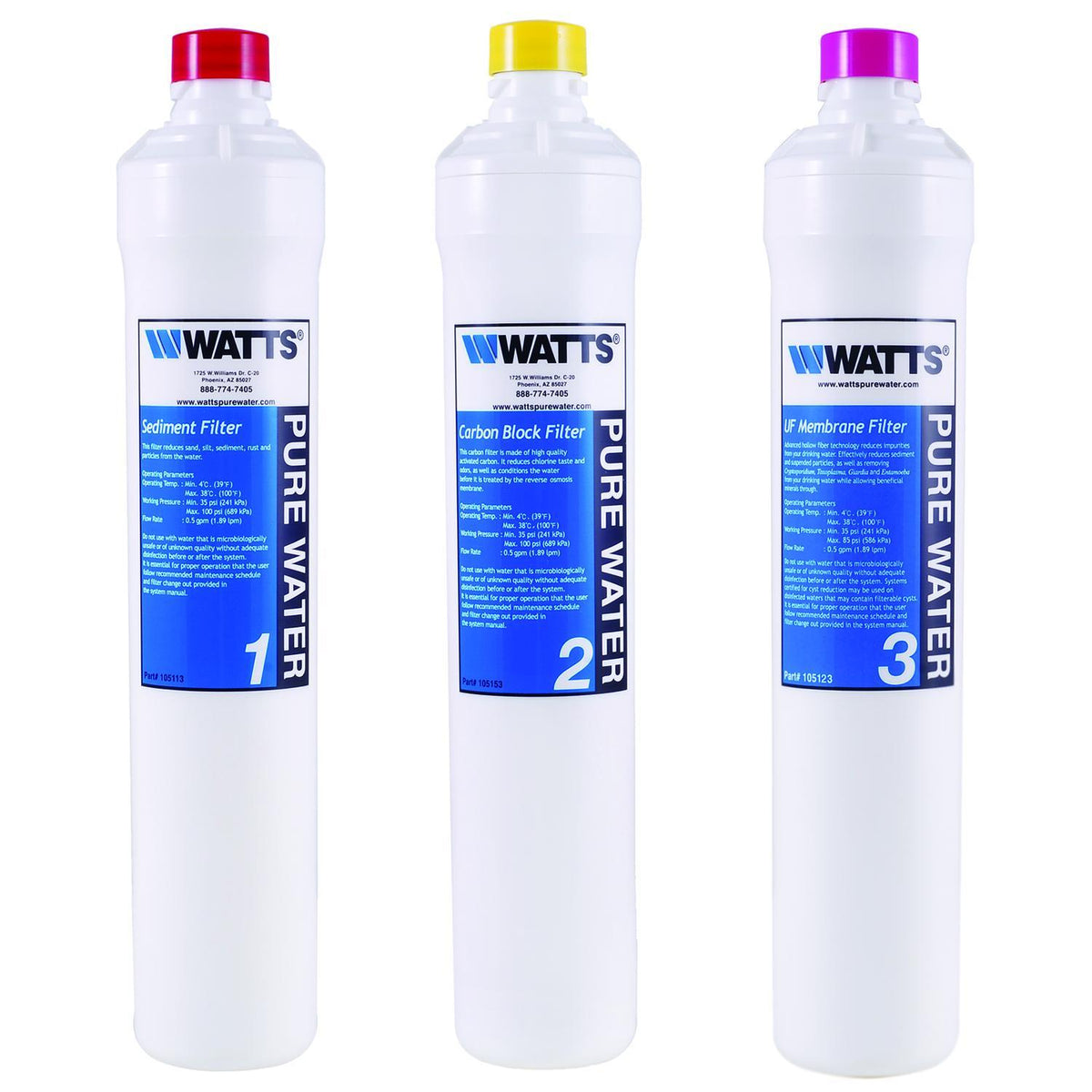 Master Annual Filter Kit - 3" W 14" H - Carbon