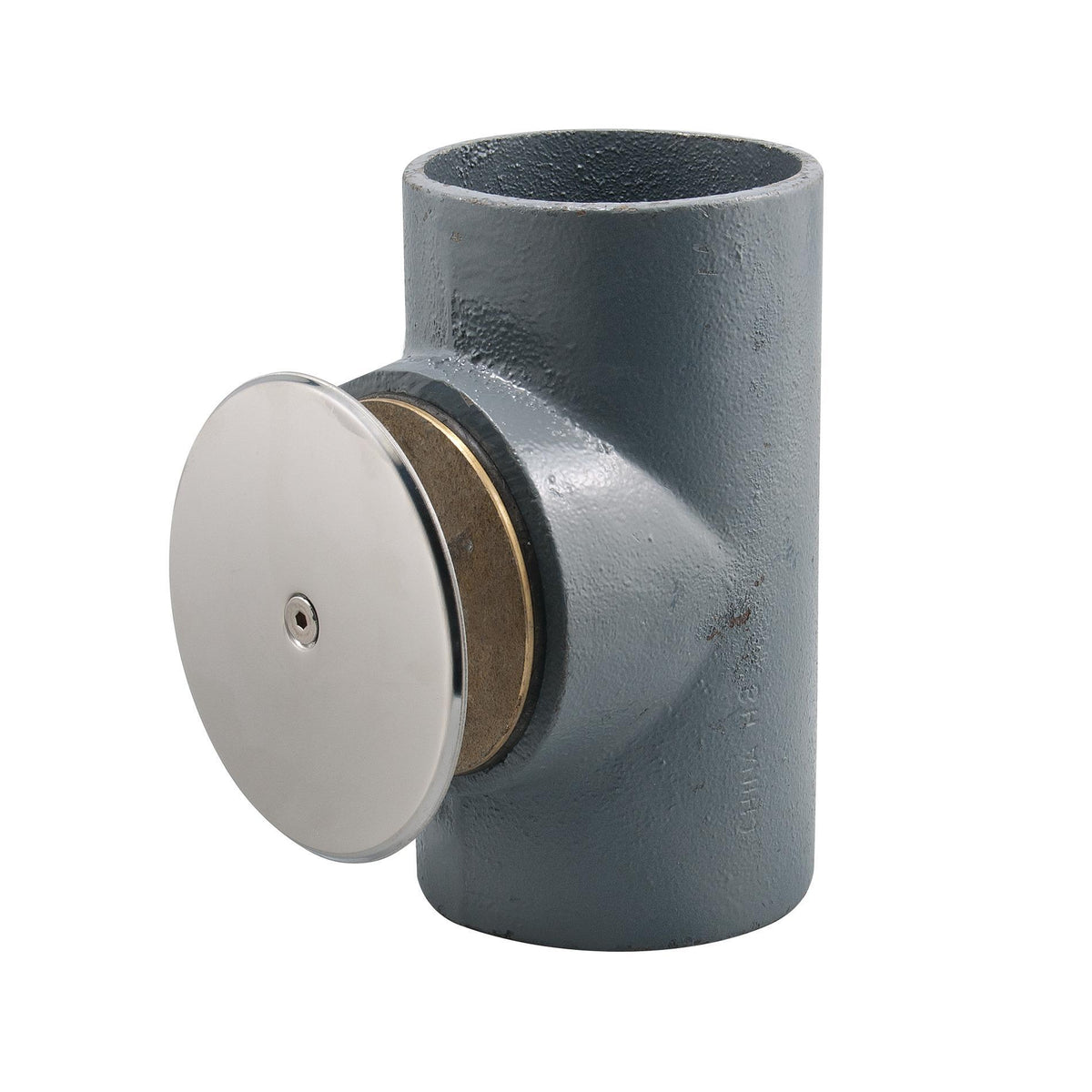 WATTS® CO-462-RD Stack Cleanout With Brass Plug, 2 in Cleanout, Cast Iron