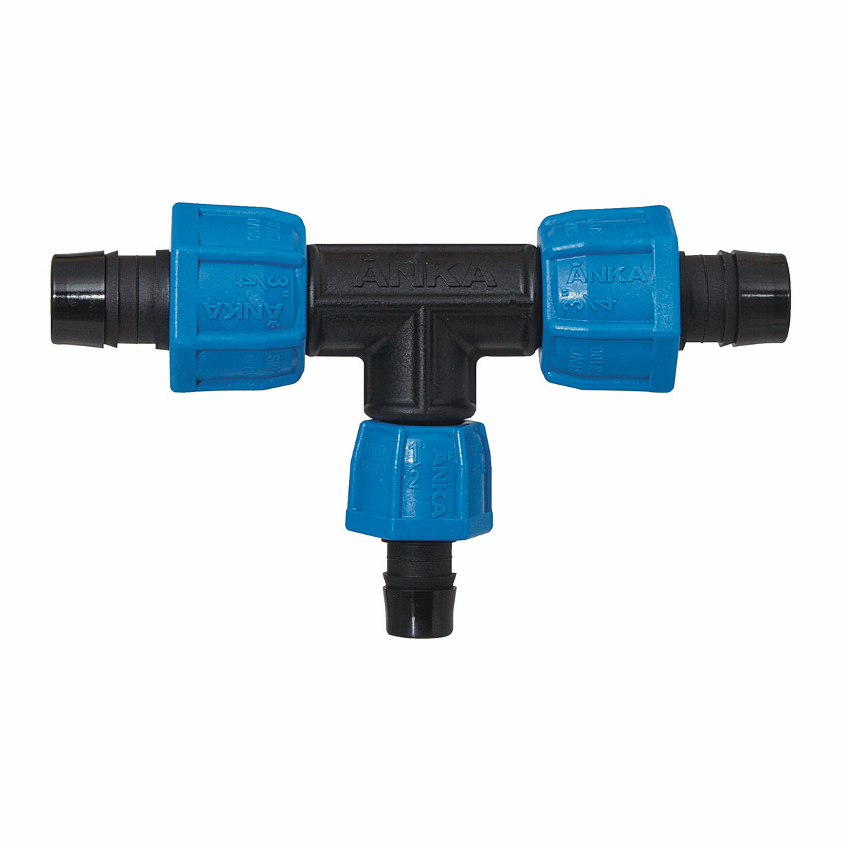 Anka A Series Reducing Tee - 3/4 x 3/4 x 1/2" - Barb