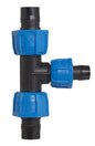 WATTS® ANKA® 88005269 A Series Reducing Tee, 1 x 1 x 3/4 in Nominal, Barb End Style, Fiberglass Reinforced Nylon, Import