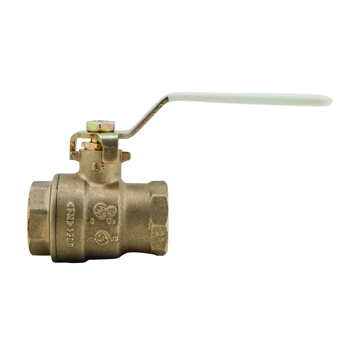 WATTS® 88005695 LFFBV-3C-M1 2-Piece Ball Valve, 1-1/2 in Nominal, FNPT End Style, Copper Silicon Alloy Body, Full Port, FKM/PTFE Softgoods, Import