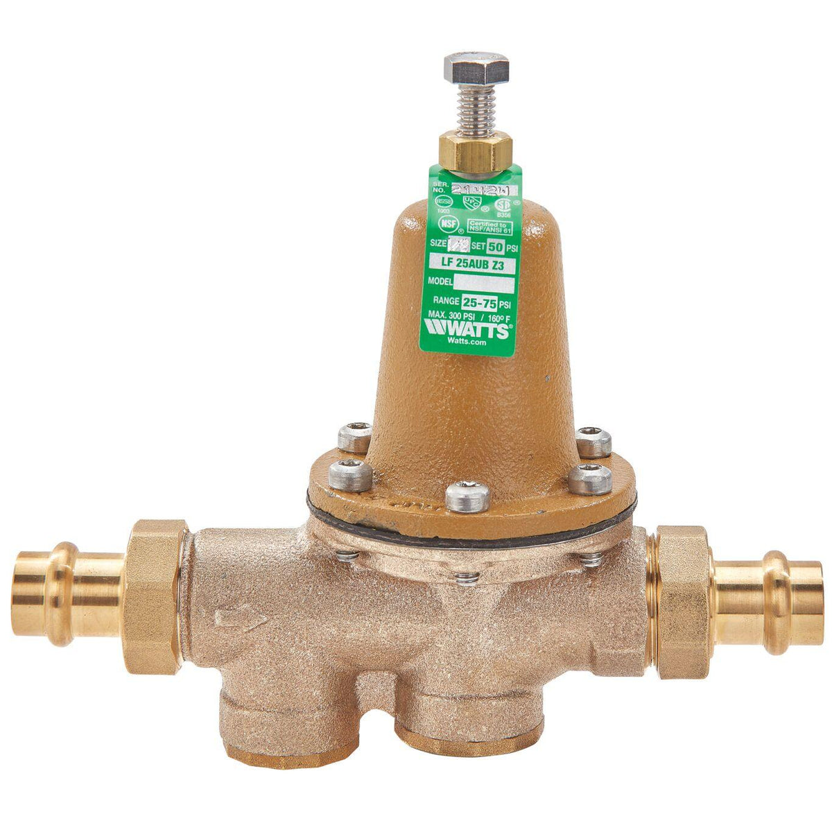 Standard Water Pressure Reducing Valves - 1-1/2" - Lead-Free