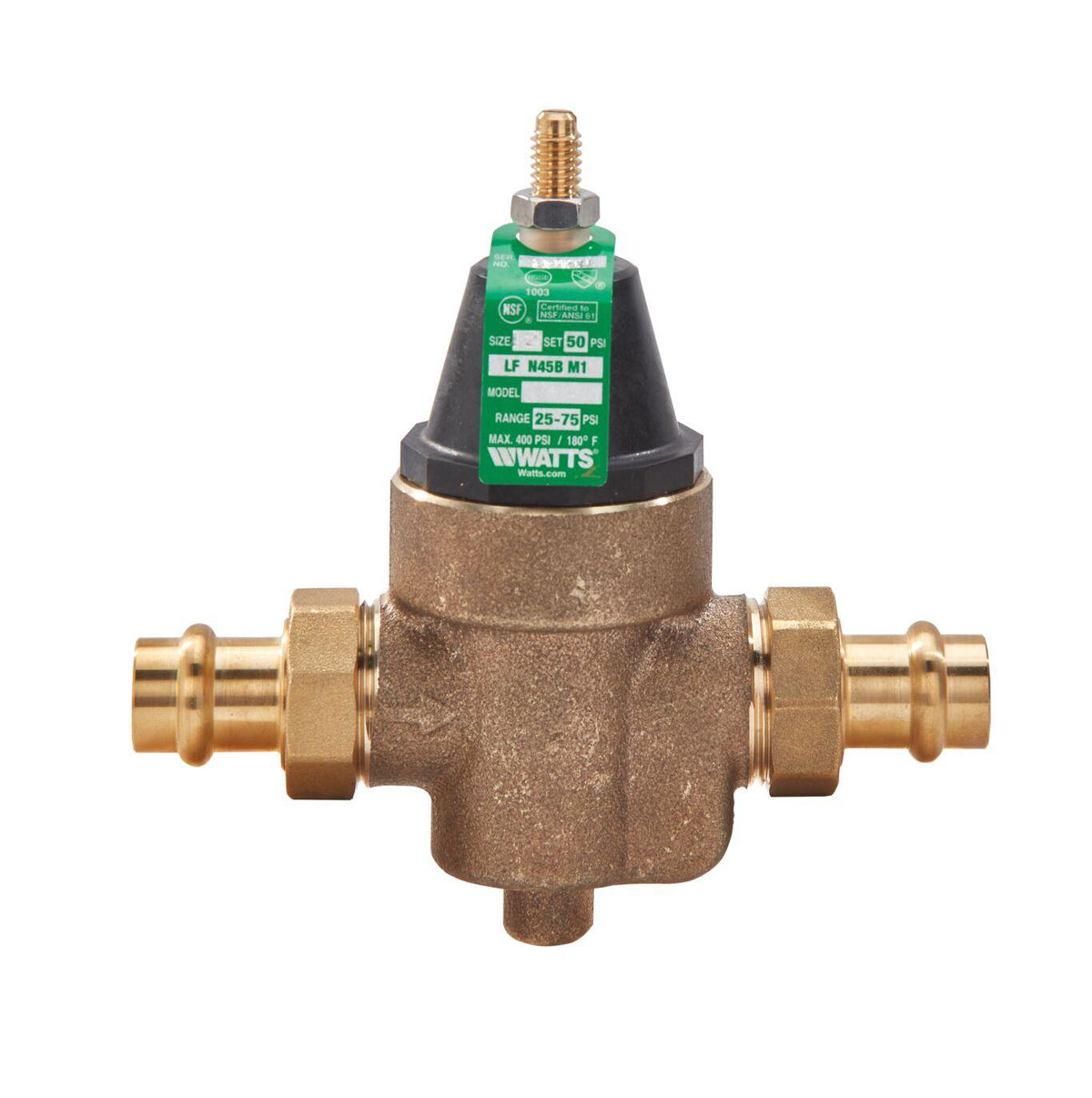 Pressure Reducing Valve - 3/4" - Double Union Press