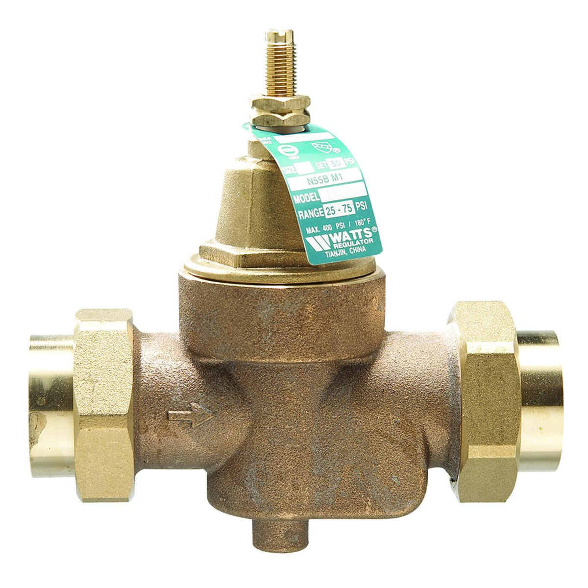 Pressure Reducing Valve - 3/4" - Double Union FNPT