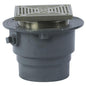 WATTS® CO-203-S Adjustable Floor Cleanout, 3 in Cleanout, 4-1/2 in Outlet, 2000 to 4999 lb Load, Cast Iron, Import