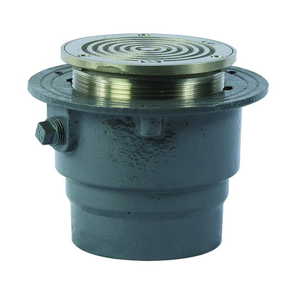 Co-200-R - Co-204-R Floor Cleanout with Round Top