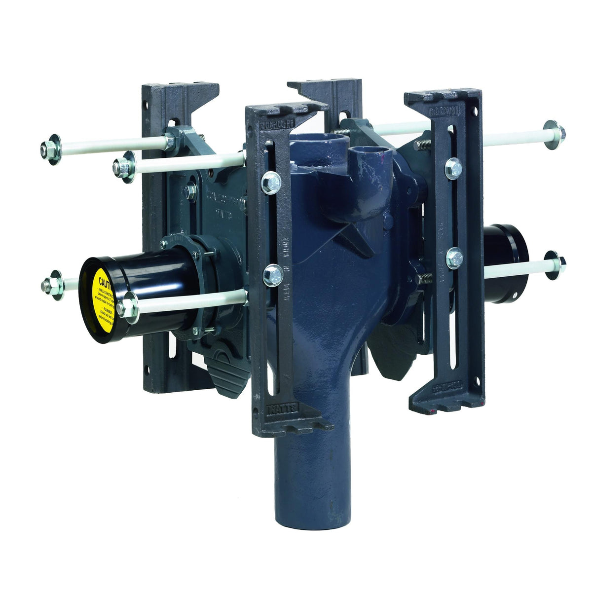 WATTS® ISCA-121-D Adjustable Water Closet Carrier, 4 in No Hub Waste and 2 in No Hub Vent 500 lb Static Load, Cast Iron, Import