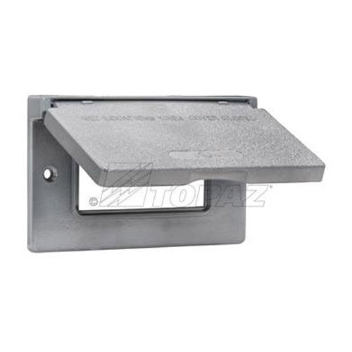 HORIZONTAL GFCI GRAY COVER